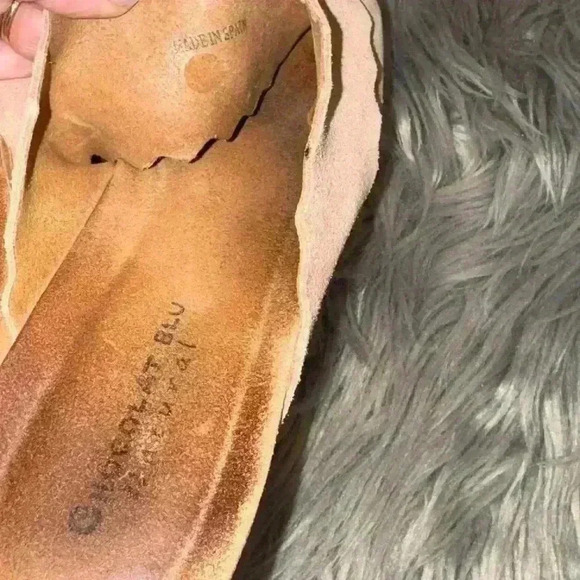 Chocolat Blu Bev Platform Wedge Sandal Light Nude Pink Size 9 Wide 9W - Picture 8 of 10